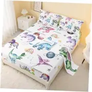 CVHOUSE Dinosaur Fitted Sheet Twin Size,Dinosaur Bedding Set,Dinosaur Bed