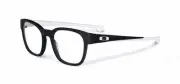 Oakley Unisex Frame Cloverleaf OX1078 0849 Satin Black White Eyeglasses 49mm