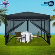 Instahut Gazebo Pop Up Marquee 3x3m Wedding Party Outdoor Camping Tent Canopy Sh