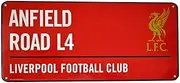 Liverpool FC Official Football Coloured Metal Street Sign (UK Size: One Size) (Red/White/Gold)