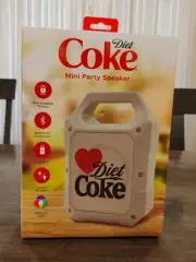 Diet Coke Mini Party Speaker - Indoor Outdoor Speaker Bluetooth Rechargeable