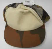 Adult Baseball Cap with 14cnt Aida Cloth to Cross Stitch CAMO Brown