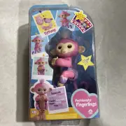 FINGERLINGS TIFFANY TOY GIRLS PINK TALKING MONKEY KIDS PET INTERACT OUTFITS