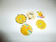 Pre Cut One Inch Bottle Cap Images Big Bird Free Shipping