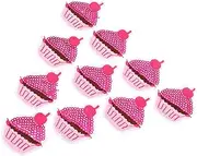 OHPHCALL 10pcs Ice Cream Cake Sequins Iron Patches for DIY Fashion Glitter Embroidered Cloth Stickers for Clothing Repair and Decoration