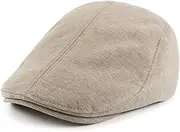 [LAIFEKE] Unisex Worsted Stretch Fit Newsboy Flat Cap Solid Color Cabbie Driving Hat Plain Ivy Gatsby Hat