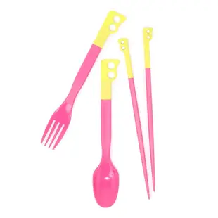 CHUMS Camper Cutlery Set 餐具 萊姆黃/粉 CH621734M094