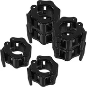 ibasenice 6pcs Barbell Snap Clip Barbell Lock Collars Barbell Plate Clips Barbell Clips Weightlifting Barbell Collars Gym Clamps Multifunctional Lifting Clamp Barbell Spring Clamps Abs Black