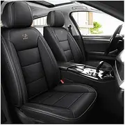 UQABS Universal Car Seat Cover for Renault Captur (2013-2020), Leather 5 Seat Protector - Black