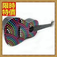 在飛比找樂天市場購物網優惠-烏克麗麗ukulele-24吋可愛印花夏威夷吉他四弦琴弦樂器