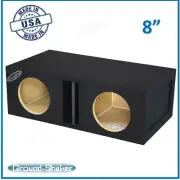 8" Dual Ported / Center Vented Sub Box Sub Enclosure Speaker Box Ground Shaker