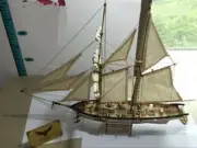 Wooden Assembled Sailboat Model Diy Western Classical Sailboat Model Toy