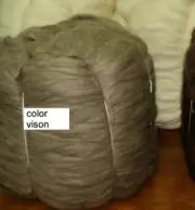 15 lbs Brown Merino WOOL ROVING BULK Natural Undyed Felting Spinning Chunky Yarn