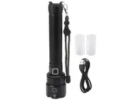 10000LM LED Flashlight USB Rechargeable Portable Adjustable Brightness Waterproof Zoom Flashlight For Hiking Camping Climbing