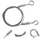 2 Pcs Lamp Hanging Rope Heavy Duty Mirror Hangers Hooks Picture Wire Kit