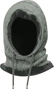 [Generic] Men's Women's Winter Knitted Wool Hat Plus Warm Cycling North East Windproof Collar Ear
