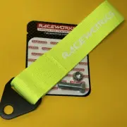 Fluoro Yellow 250 mm tow recovery strap CAMS race compliant Raceworks VPR-021FY