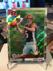 2019 donruss the rookies checker refractor rc ryan finley bengals free ship
