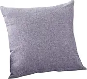 iplusmile Grey Flax Pillow Cover with Hidden Zipper Breathable Decorative Cushion Case for Home Office Sofa and Holiday Events Machine Washable for Accent Pillows