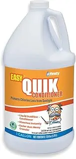 Affinity® Easy Quik Conditioner | Fast-Acting Convenient Liquid Chlorine Stabilizer | Superior to Granular Products | Won't Change Water Balance | Raises CYA 32 ppm in 10000 gals | 1 Gallon