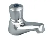 Galvin Engineering Anti Vandal Push Button Pillar Cock Chrome Cold WELS 6*