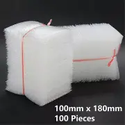 100pcs Seamless bottom Bubble Pouch Bag 100x180mm Clear Aircap Bubble Wrap Bags