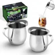 Stainless Steel Bell Creamer Espresso Shot Frothing Pitcher Cup Latte A