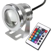 10W RGB LED Outdoor Pond Light Waterproof Pool Flood Lamp Remote Controller 12V