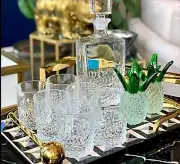 7pcs Luxury Crystal Glass Decanter & Glass Set Whiskey Gin Rum Brandy Vodka