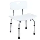 Adjustable Shower Chair Bench Portable Bath Seats Stool With Back Support For