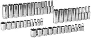 GearWrench 80314D 47 Piece 1/4 Drive 6 Point SAE/Metric Standard and Deep Socket Set