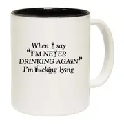 When Say Im Never Drinking Again Mug Cup