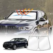 WindScreen Sun Shade for BMW X5 G05 2018-Onwards Blocks UV Rays Sun Visor Protector Foldable Sunshade