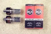 2, NEW, RCA 6SN7GTB, tall bottle, black plates, low D-getter, match pr 1, 6SN7GT