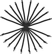 [SHINEOFI] Soft Tie Extender 10pcs Bow Tie Straps Elastic Belt Easy to Adjust Length for Men