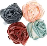 Beavorty Soft Bath Ball Set Pcs Bath Brush Shower Loofah Body Scrubber for Men Women Boys and Girls Back Exfoliator