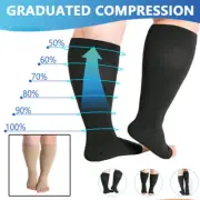 S-7XL Medical Compression Socks Wide Calf Leg 20-30 mmHg Unisex Sports Men Women