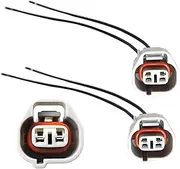 HiSport 645-673 Vapor Canister Purge Valve Connector Wiring Harnesses 88974056 side marker pigtail connector harness replacement for toyota lexus camry prius rav4 2pcs
