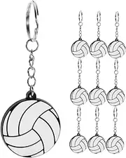 GOOHOCHY 10Pcs Mini Volleyball Keychains Stylish Sports Key Pendants for Bags Unique Keyring Creative Decorative Accessories for Fashionable Handbags and Keys