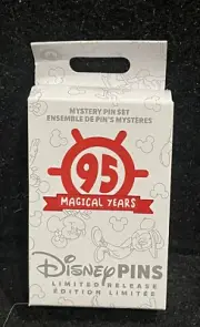 Disney Mickey Mouse 95 Magical Years Anniversary One Unopened Pin Box 2 Pins New