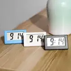 Small Digital Clock No Tick Desktop Mini LCD Silent Time Display Clock