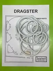Arco Falc Dragster Pinball Machine Rubber Ring Kit