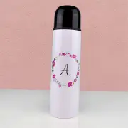 Floral Monogram Thermal Flask