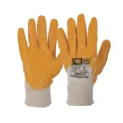 12 pairs size 9 Pro Choice Super-Lite Orange 3/4 Dipped Gloves