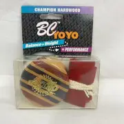 Vintage BC Campion Hard Wood Multicolor Yoyo Apollo Professional New In Package