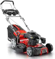 [Baumr] AG Lawn Mower 220cc 18" Self-Propelled 4-Stroke Range, 4in1 Petrol Lawnmower Steel Deck, 55L Catcher, 7 Adjustment System with 4 Cross-Cut Rotary Swing Blade, 780SX