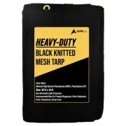 Heavy Duty Knitted Mesh Tarp - 10x14ft Black Shade Tarp with Grommets for Pla...