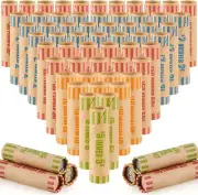 Reliable 1024 Pcs Coin Paper Rolls - Color-Coded for Effective Coin Management