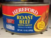 Hereford Roast Beef with Gravy 12oz Cooked Ready to Eat Meat Can