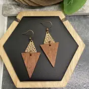 2.25” Bronze-tone Earring Set Bohemian Retro Drop Dangle New Free Ship B6147